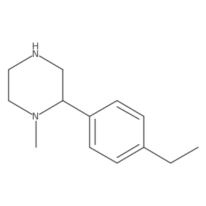 2-(4-Ethylphenyl)-1-methylpiperazine结构式