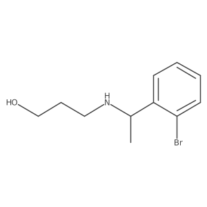 3-{[1-(2-Bromophenyl)ethyl]amino}propan-1-ol Structure