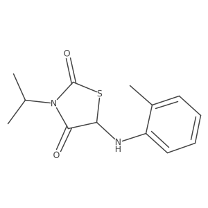 3-Isopropyl-5-(o-tolylamino)thiazolidine-2,4-dione Structure