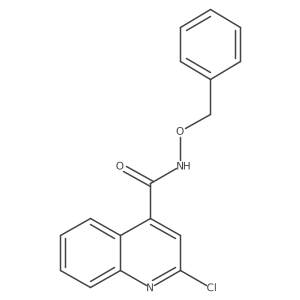 N-(benzyloxy)-2-chloroquinoline-4-carboxamide结构式