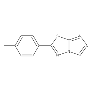 6-(4-Iodophenyl)-[1,2,4]triazolo[3,4-b][1,3,4]thiadiazole结构式