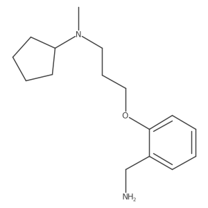 N-{3-[2-(aminomethyl)phenoxy]propyl}-N-methylcyclopentanamine Structure