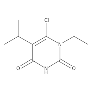 6-chloro-1-ethyl-5-isopropyl-1H-pyrimidine-2,4-dione结构式