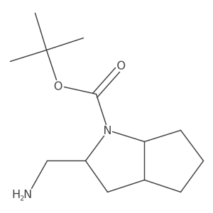 (1S,3S,5S)-3-aminomethyl-2-azabicyclo[3.3.0]octane-2-carboxylic acid tert-butyl ester Structure