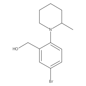 (5-Bromo-2-(2-methylpiperidin-1-YL)phenyl)methanol Structure