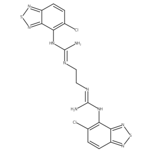 N,N'''-1,2-Ethanediylbis[N'-(5-chloro-2,1,3-benzothiadiazol-4-yl)guanidine]结构式