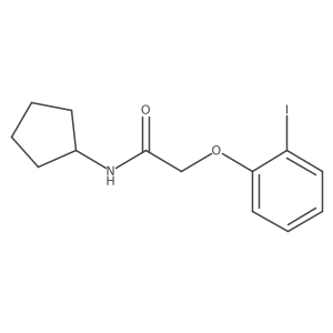 N-cyclopentyl-2-(2-iodophenoxy)acetamide结构式