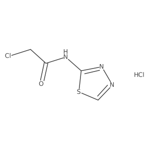 2-Chloro-N-(1,3,4-thiadiazol-2-yl)acetamide hydrochloride Structure