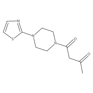 1-[4-(2-Thiazolyl)-1-piperazinyl]-1,3-butanedione结构式