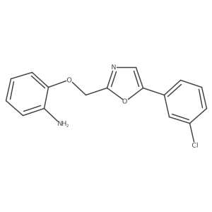2-{[5-(3-Chlorophenyl)-1,3-oxazol-2-yl]methoxy}aniline结构式
