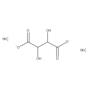 Ammonium (2S,3S)-2,3-dihydroxysuccinate结构式