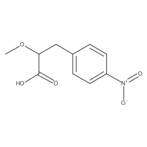 2-Methoxy-3-(4-nitrophenyl)propanoic acid结构式
