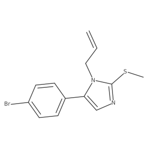 1-allyl-5-(4-bromophenyl)-2-(methylthio)-1H-imidazole结构式