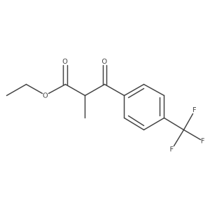 Ethyl-2(4-trifluoromethyl benzoyl) propionate Structure