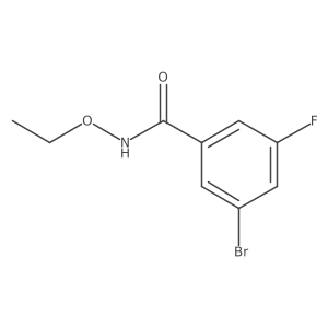3-bromo-N-ethoxy-5-fluorobenzamide Structure