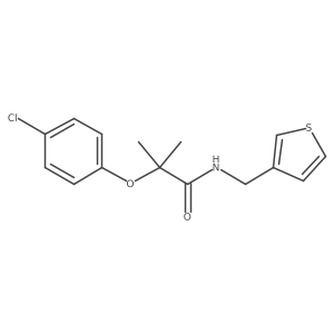 2-(4-chlorophenoxy)-2-methyl-N-(thiophen-3-ylmethyl)propanamide Structure
