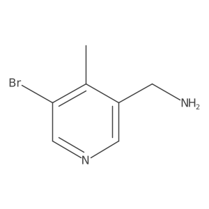 (5-Bromo-4-methylpyridin-3-yl)methanamine Structure