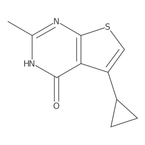 5-cyclopropyl-2-methyl-3H,4H-thieno[2,3-d]pyrimidin-4-one Structure