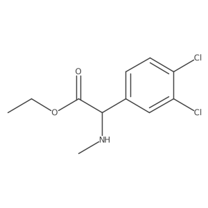 Ethyl 2-(3,4-dichlorophenyl)-2-(methylamino)acetate Structure