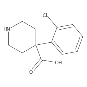 4-(2-Chlorophenyl)piperidine-4-carboxylic acid Structure
