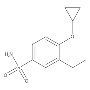 4-Cyclopropoxy-3-ethylbenzenesulfonamide Structure