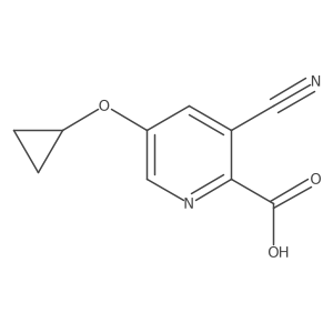 3-Cyano-5-cyclopropoxypicolinic acid Structure