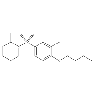 1-[(4-Butoxy-3-methylphenyl)sulfonyl]-2-methylpiperidine Structure