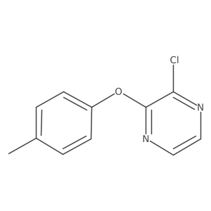 2-Chloro-3-(4-methylphenoxy)pyrazine Structure
