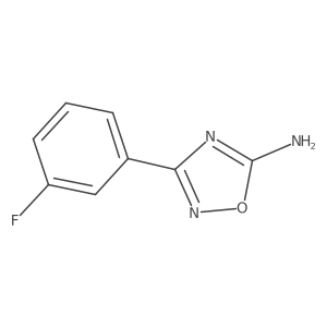 3-(3-Fluorophenyl)-1,2,4-oxadiazol-5-amine结构式