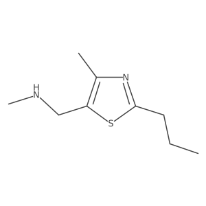 Methyl[(4-methyl-2-propyl-1,3-thiazol-5-yl)methyl]amine结构式