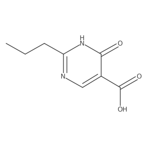 6-Oxo-2-propyl-1,6-dihydropyrimidine-5-carboxylic acid结构式