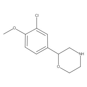 2-(3-Chloro-4-methoxyphenyl)morpholine Structure