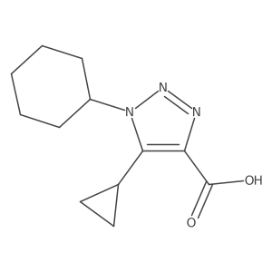 1-Cyclohexyl-5-cyclopropyl-1h-1,2,3-triazole-4-carboxylic acid结构式