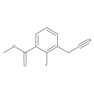 Methyl 3-(cyanomethyl)-2-fluorobenzoate Structure