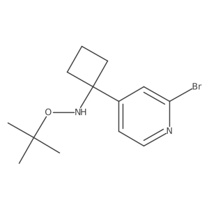 N-(1-(2-bromopyridin-4-yl)cyclobutyl)-O-(tert-butyl)hydroxylamine Structure