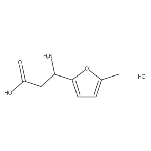 (3S)-3-amino-3-(5-methylfuran-2-yl)propanoic acid hydrochloride Structure