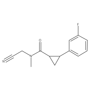 N-(cyanomethyl)-2-(3-fluorophenyl)-N-methylcyclopropane-1-carboxamide Structure