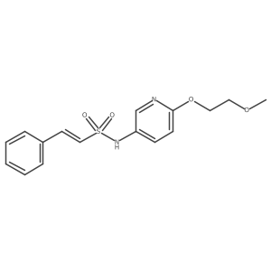 N-[6-(2-methoxyethoxy)pyridin-3-yl]-2-phenylethene-1-sulfonamide Structure