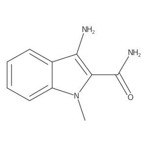 3-Amino-1-methyl-1H-indole-2-carboxamide结构式
