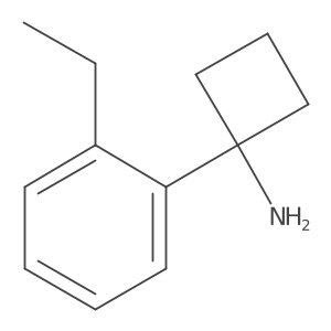 1-(2-Ethylphenyl)cyclobutan-1-amine结构式