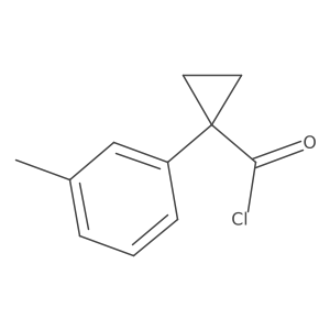 1-(3-Methylphenyl)cyclopropanecarbonyl chloride结构式