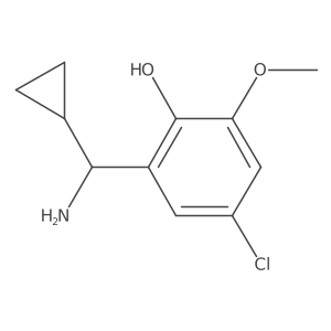 2-[Amino(cyclopropyl)methyl]-4-chloro-6-methoxyphenol结构式