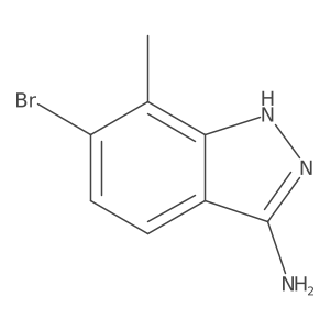 6-Bromo-7-methyl-1H-indazol-3-amine结构式