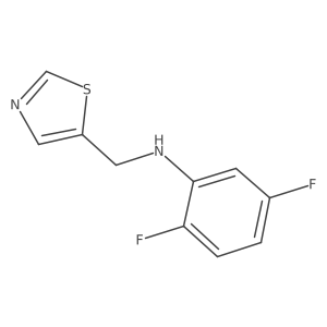 2,5-Difluoro-N-(thiazol-5-ylmethyl)aniline Structure