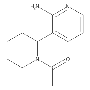1-(2-(2-Aminopyridin-3-yl)piperidin-1-yl)ethanone结构式