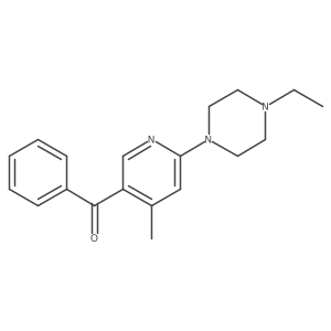 (6-(4-Ethylpiperazin-1-yl)-4-methylpyridin-3-yl)(phenyl)methanone结构式