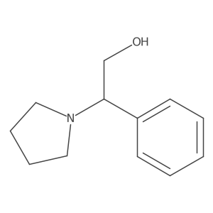(R)-2-Phenyl-2-pyrrolidin-1-yl-ethanol Structure