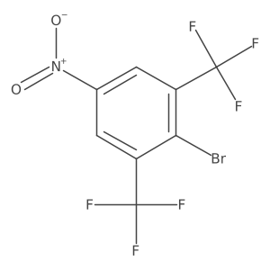 1-Bromo-4-nitro-2,6-bis-(trifluoromethyl)benzene结构式