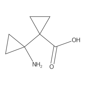 1'-Amino-[1,1'-BI(cyclopropane)]-1-carboxylic acid结构式
