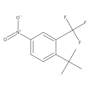 1-Tert-butyl-4-nitro-2-(trifluoromethyl)benzene Structure